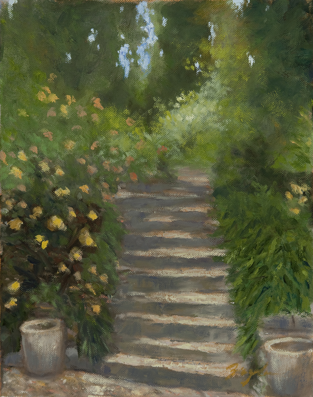 A View in Giverny by Nancy Ziegler